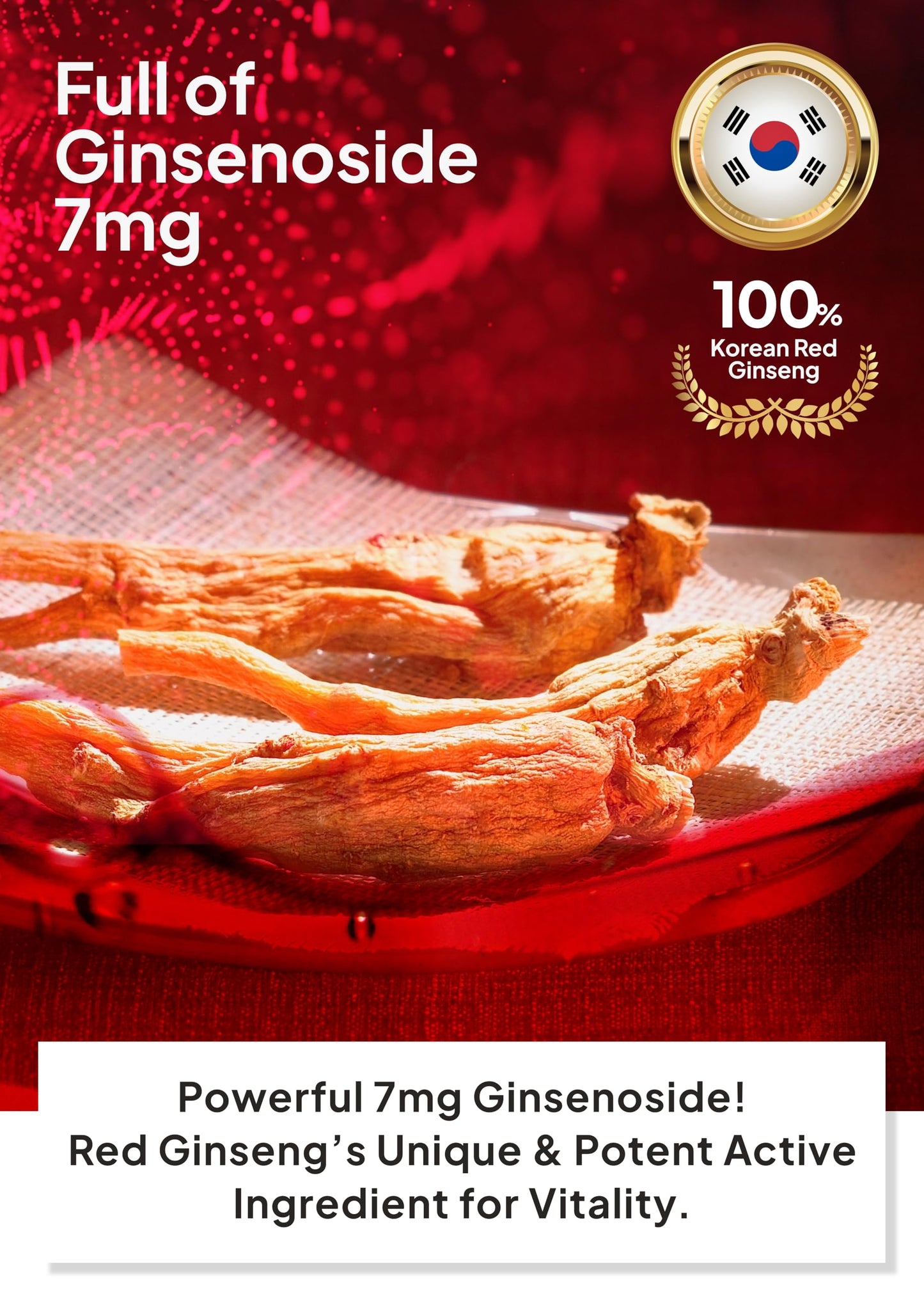 Sanglimwon Korean Red Ginseng Gold Stick – 7mg Ginsenosides, 30 Sticks