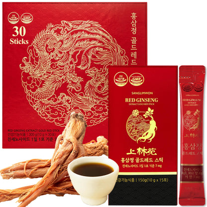 Sanglimwon Korean Red Ginseng Gold Stick – 7mg Ginsenosides, 30 Sticks