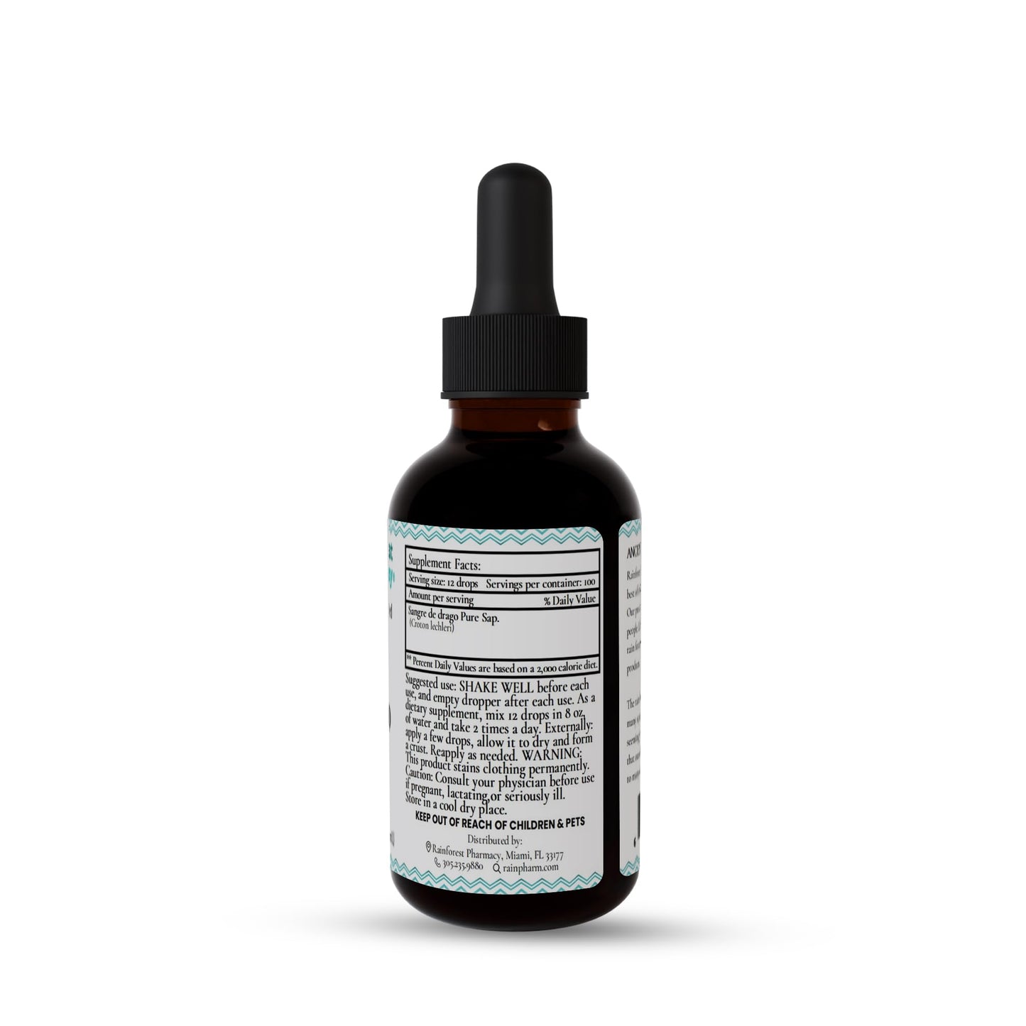 Dragon's Blood Liquid (2oz) – Sangre de Drago 100% Pure Sap | Digestive & Skin Health