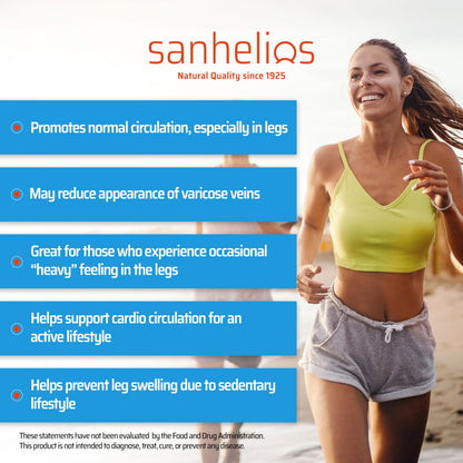 Sanhelios Circu Caps Higher Dose 900mg Butcher's Broom Extract - 2 Pack | Circulation & Vein Support