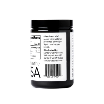 Santa Cruz Paleo Creatine Monohydrate Powder – Unflavored, 80 Servings, 400 g
