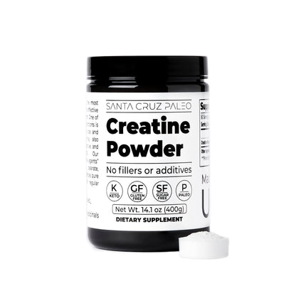 Santa Cruz Paleo Creatine Monohydrate Powder – Unflavored, 80 Servings, 400 g