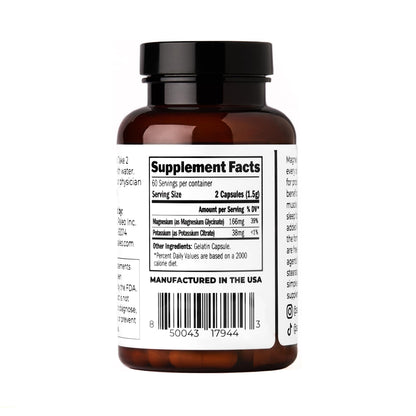Santa Cruz Paleo Magnesium + Potassium Caps - 120 Caps | Gluten Free, Keto