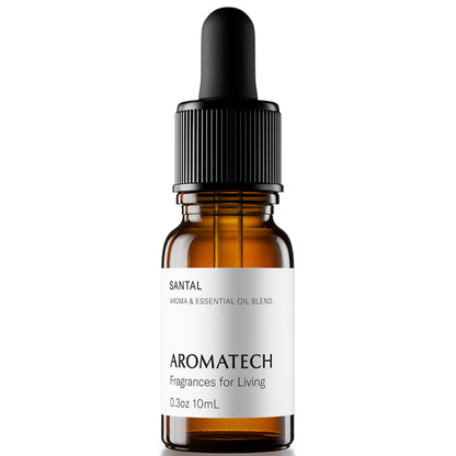 AromaTech Santal Essential Oil Blend – Luxury Hotel Inspired Aromatherapy for Ultrasonic Diffusers & Nebulizers (0.3 fl oz / 10 mL)