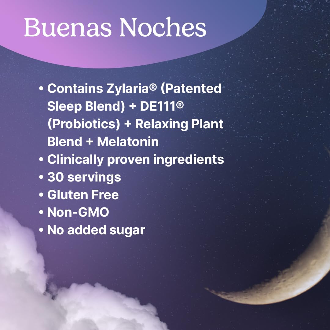 Santo Remedio Buenas Noches – Sleep Support, Digestive Health, Zylaria®, DE111® Probiotics, Melatonin
