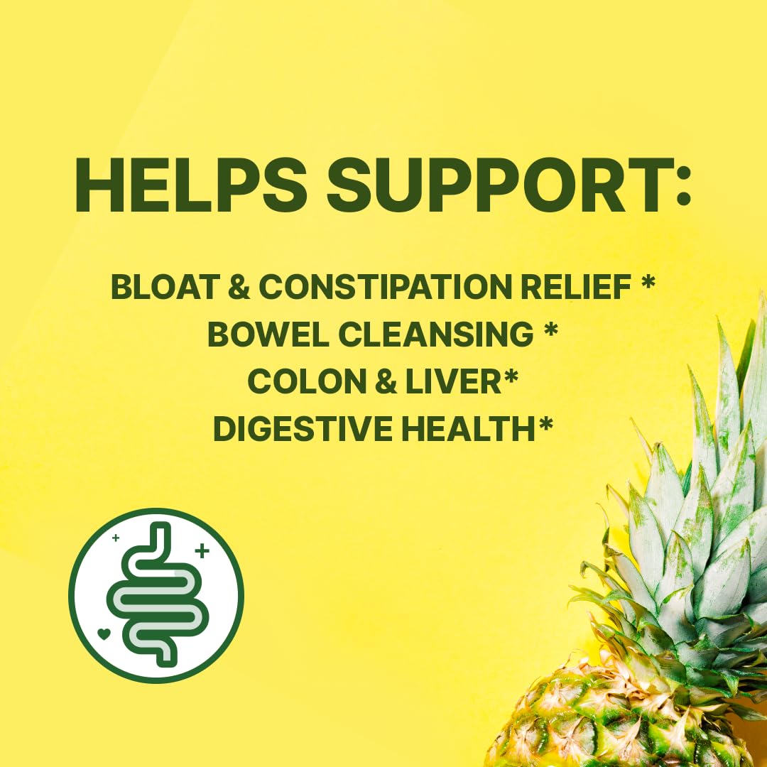 Santo Remedio Colon Plus: Fiber & Probiotics Colon Cleanser, Pineapple