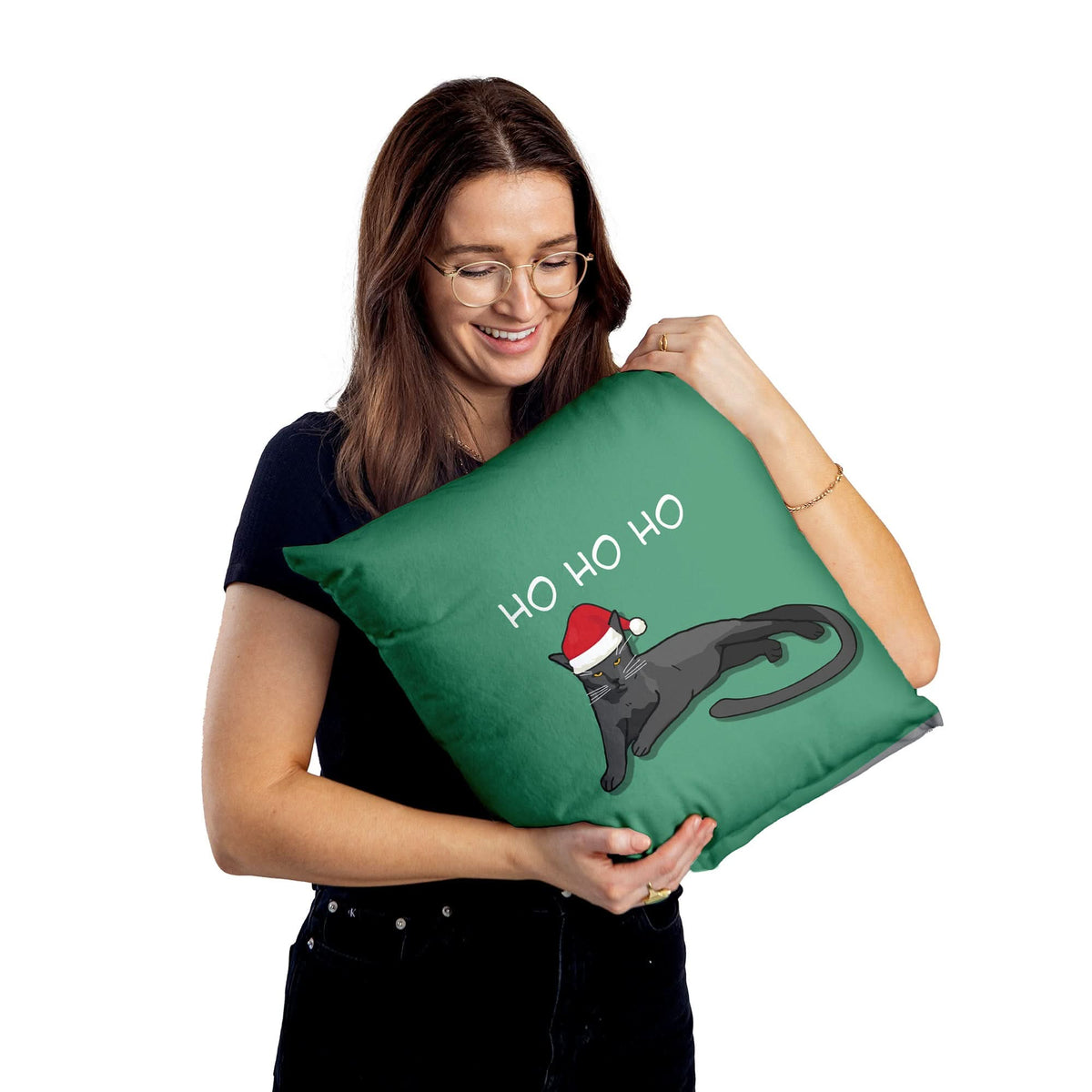 Xmas Sarcastic Cat - Cushion - Two Sizes