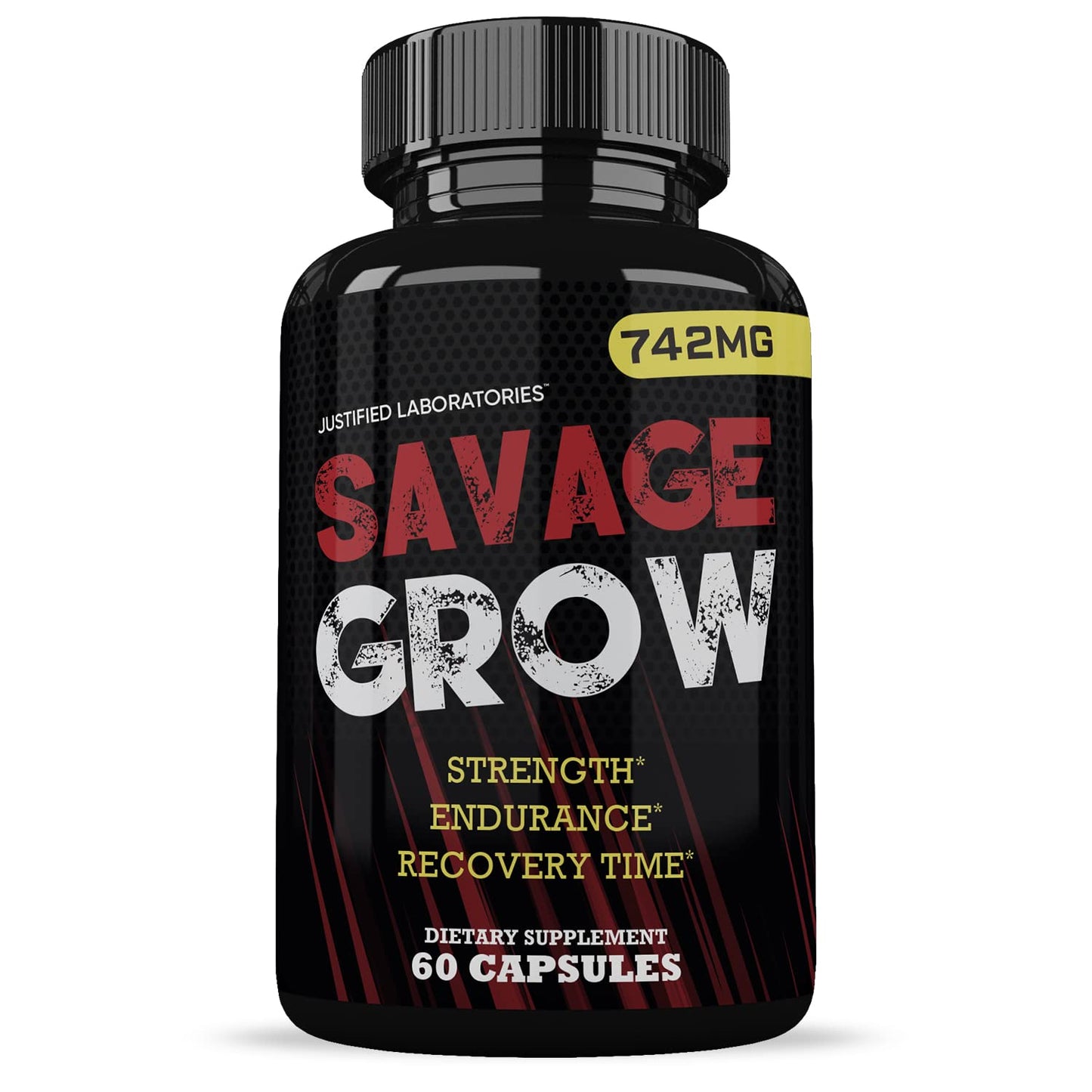 Savage Grow 742MG All Natural Men's Health Formula, 60 Capsules