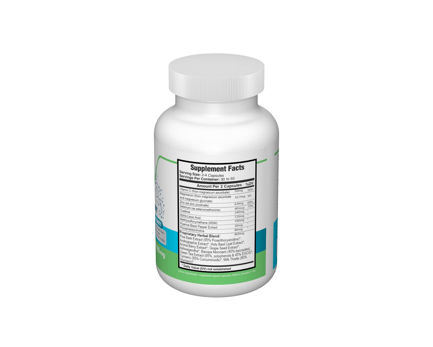 Savior Health Ultra Glutathione Boost – L-Glutathione Supplement with Herbal Extracts, 790mg, 120 Veggie Capsules (Gluten-Free)
