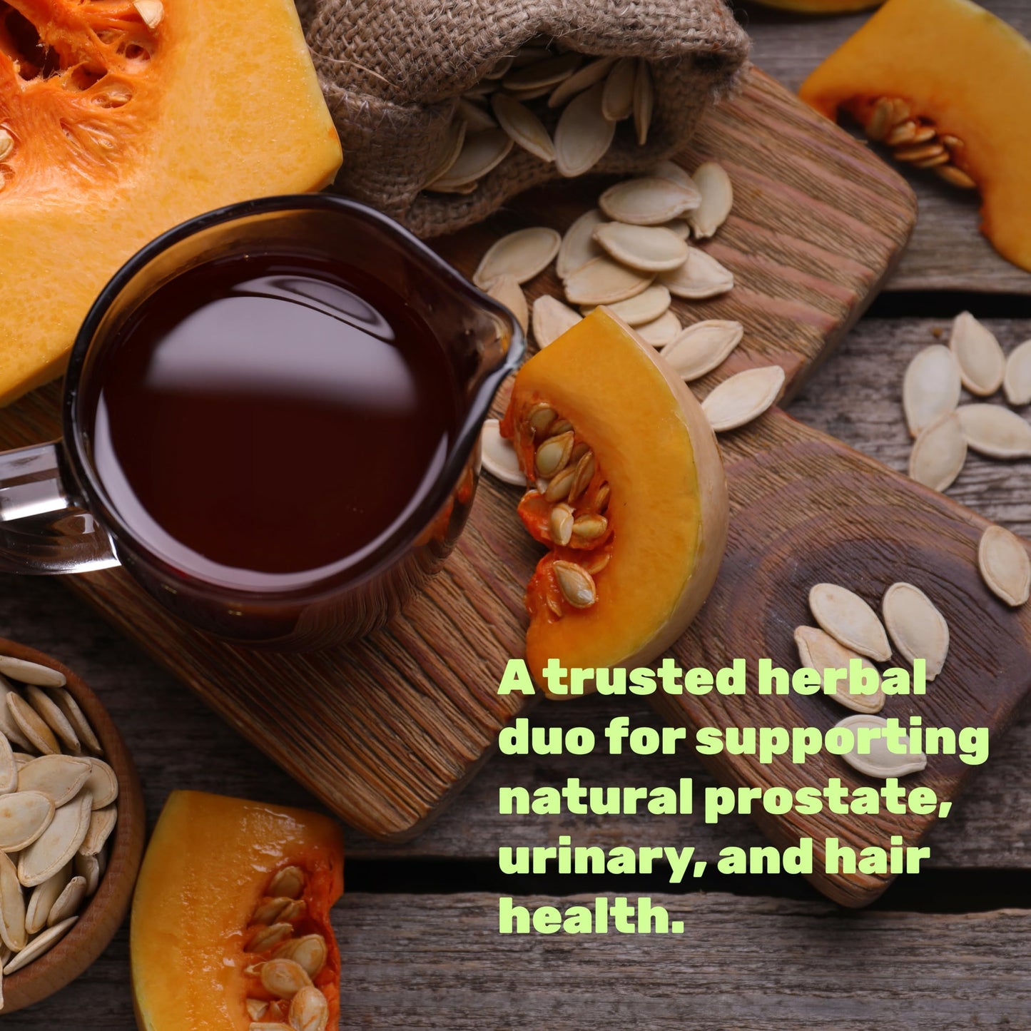 Pumpkin Seed Oil 3,000mg w Saw Palmetto – 240 Softgels | Prostate & Hair Support