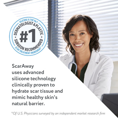 ScarAway Advanced Silicone Scar Sheets – Medical-Grade, Reusable 1.5x3 Inch Scar Treatment (8 Tan Sheets)