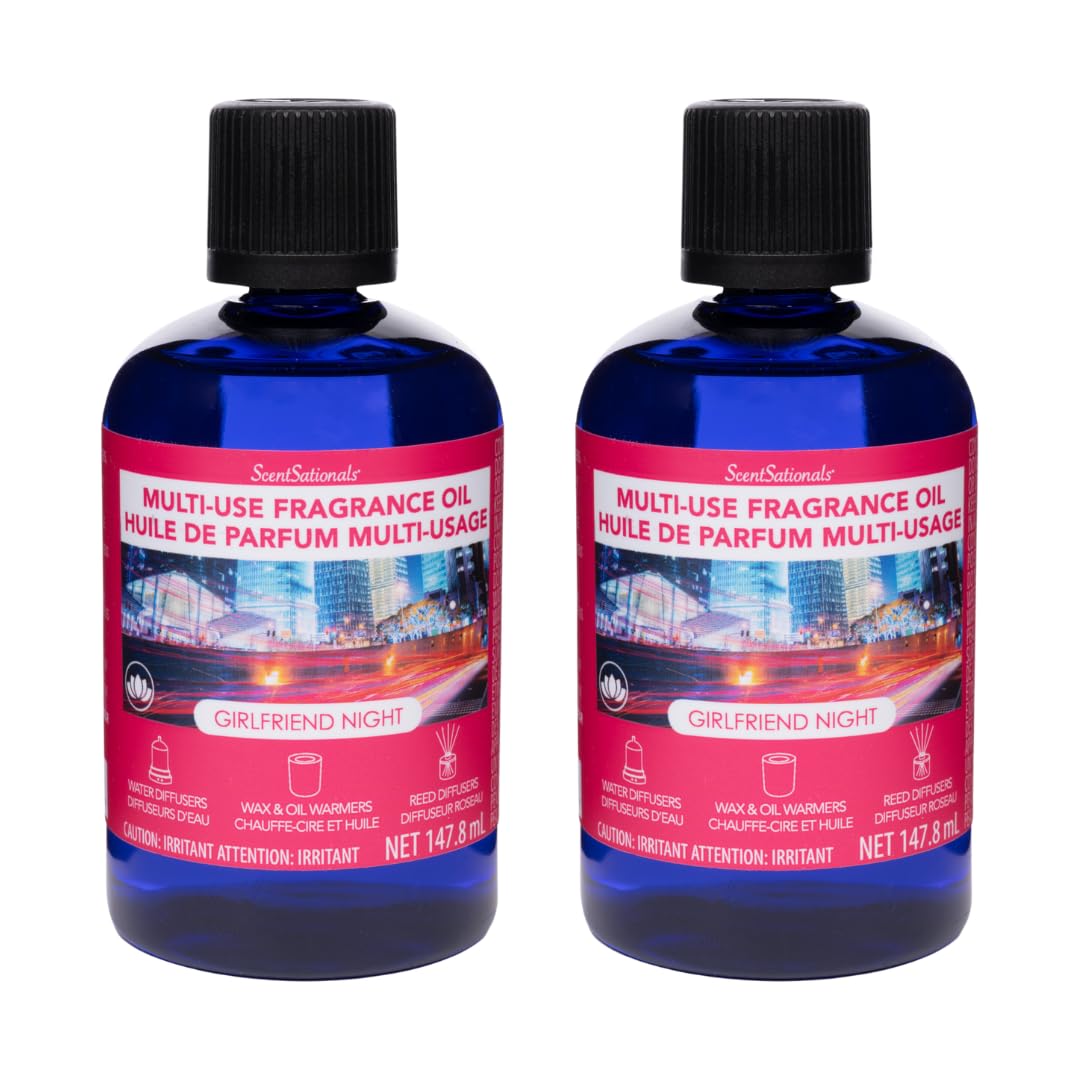 ScentSationals Multi-Use Essential Oils Refill for Diffusers – Girlfriend Night, 2 x 147.8 ml