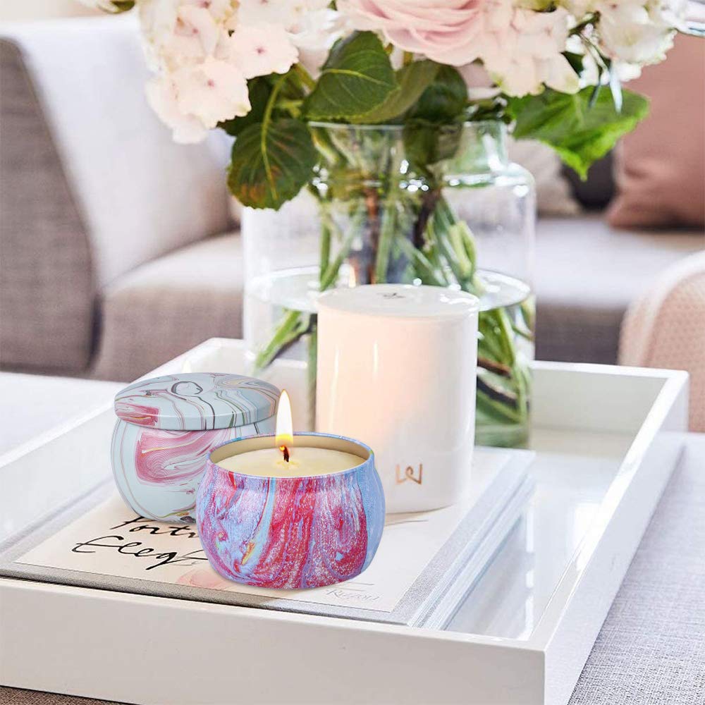 Scented Candles Gifts Set for Women - 9 Pack Soy Wax with Essential Oils