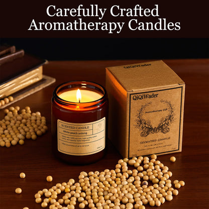 Natural Soy Scented Candles – 8 Random Scents, Lead-Free Wicks, 40h Burn Time
