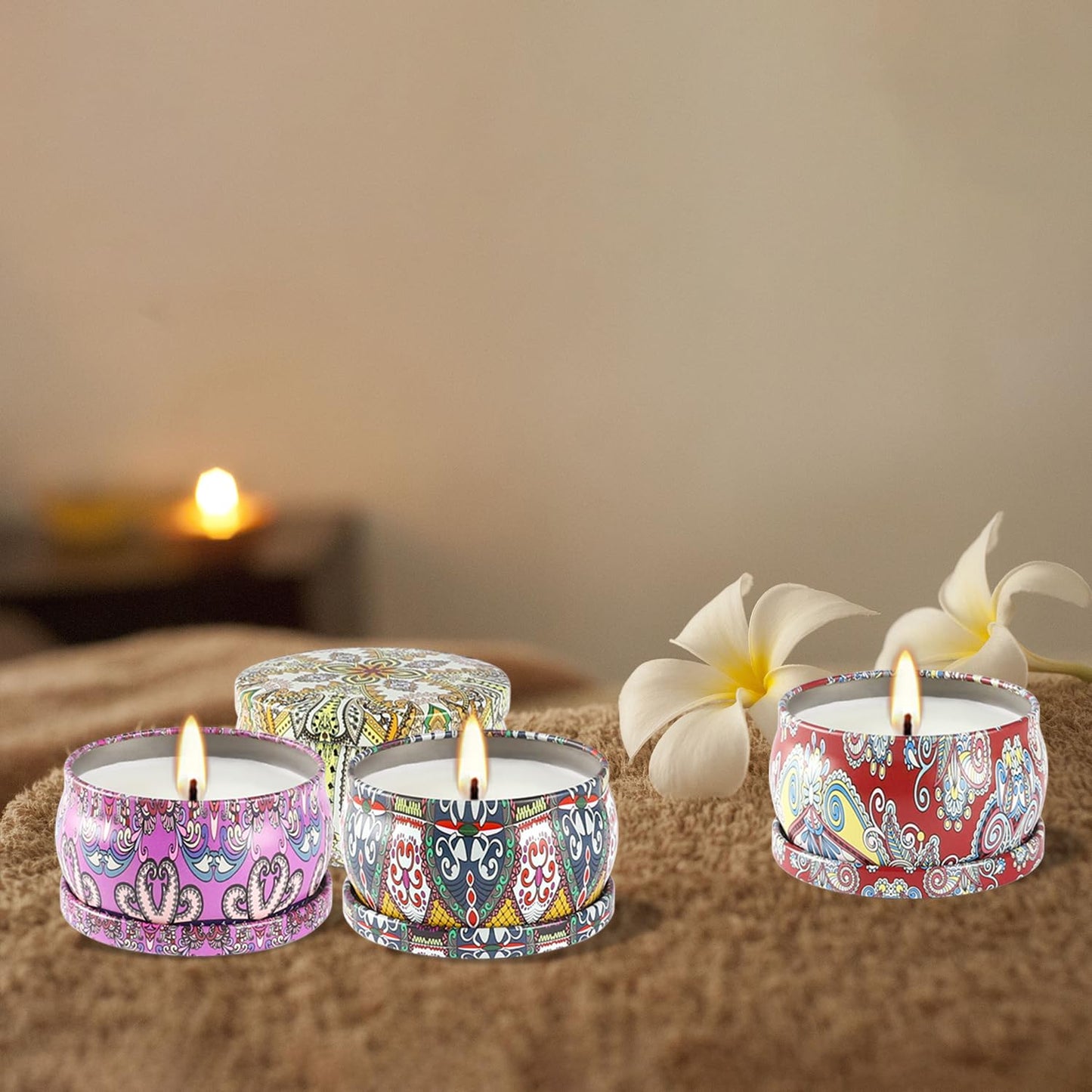 Scented Candles Gift Set – 24-Pack, 2.5 oz Soy Wax Aromatherapy