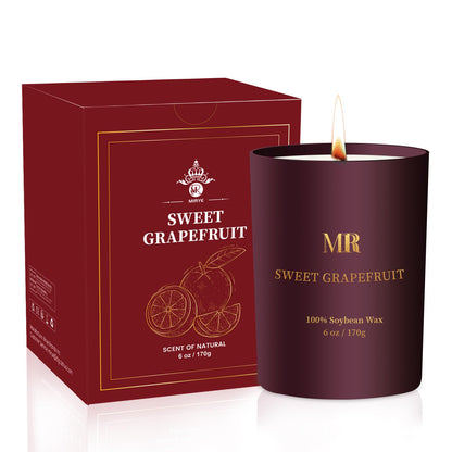 Scented Candles Gifts for Women | Grapefruit Soy Candle | Aromatherapy Home Decor