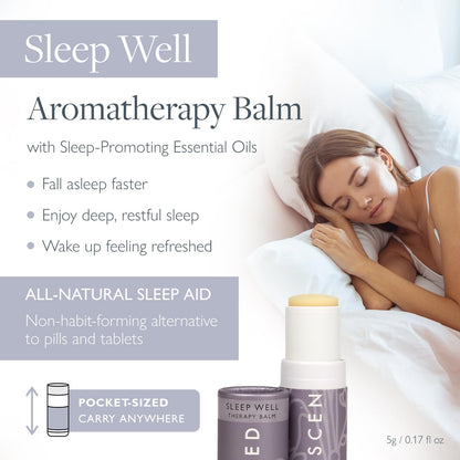 Scentered Sleep Well Balm – Aromatherapy Sleepstick with Lavender & Chamomile