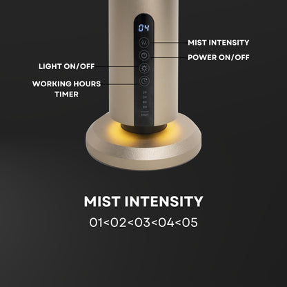 Scentia Max Diffuser – Wireless Waterless Diffuser with App Control | Covers 1500 Sq Ft | Gold