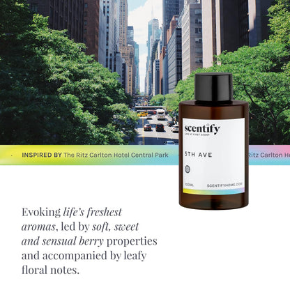 5th Ave Aroma Oil Refill for Diffusers – Bergamot & Gardenia (470ml) | Scentify