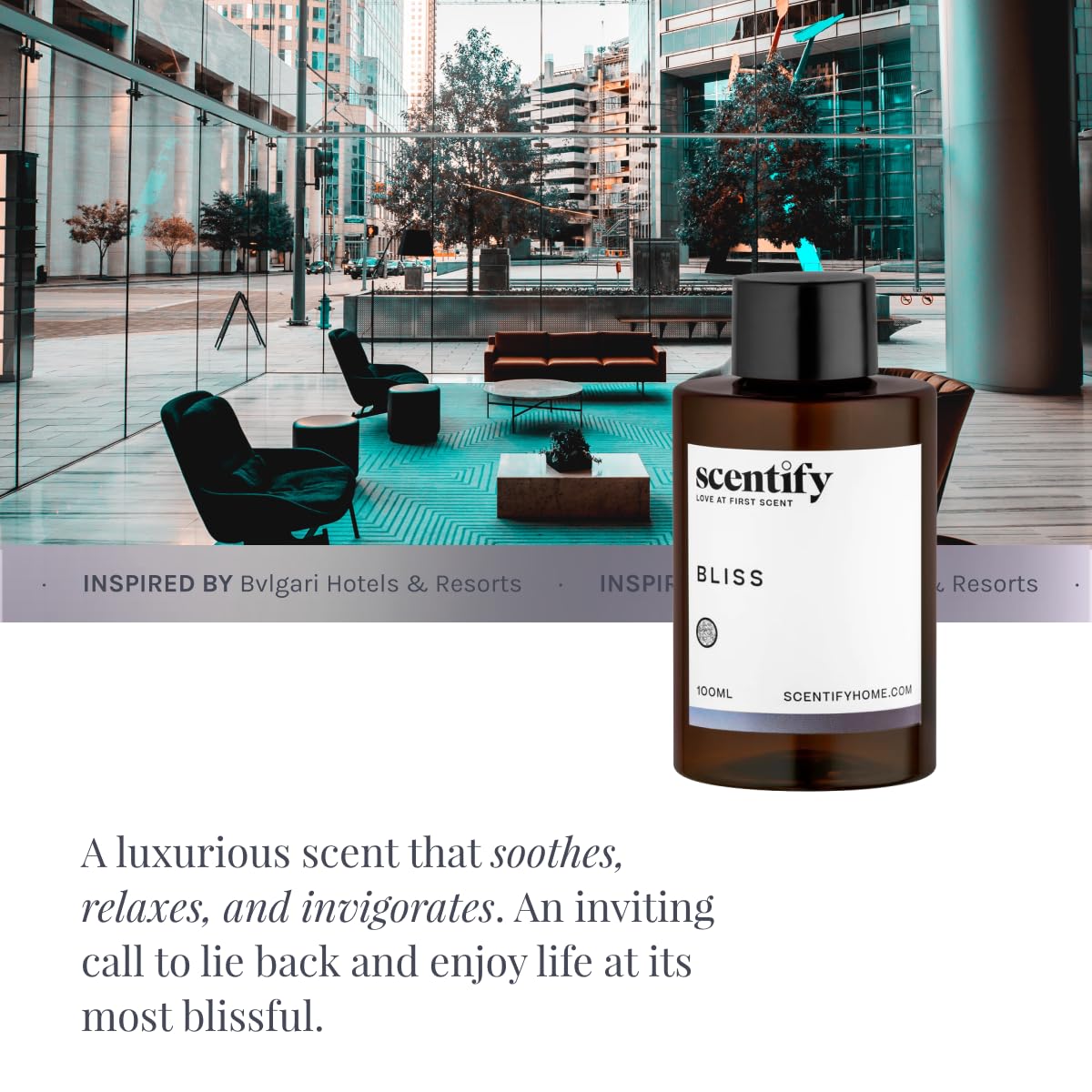 Scentify Bliss Aroma Oil Refill for Diffusers – Eucalyptus, Bergamot & Tea 100ml
