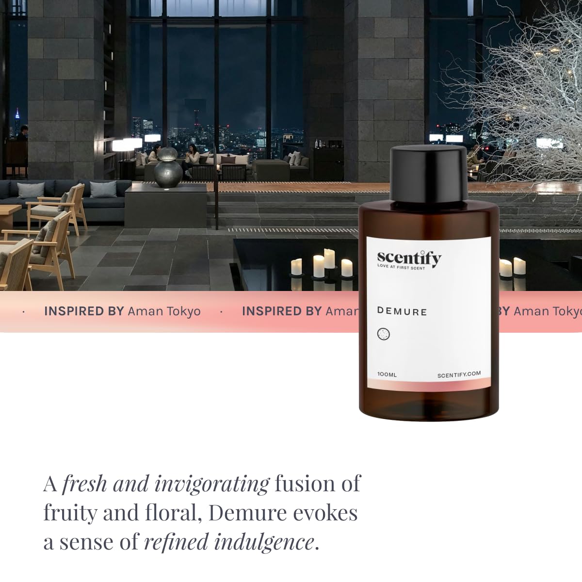 Scentify Demure Aroma Oil Refill 100ml | Luxurious Diffuser Scent
