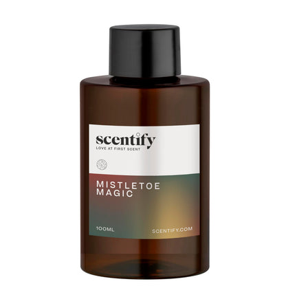 Scentify Mistletoe Magic Aroma Oil Refill for Diffusers – Pine, Oak, Moss, Clove & Cedar (100ml)