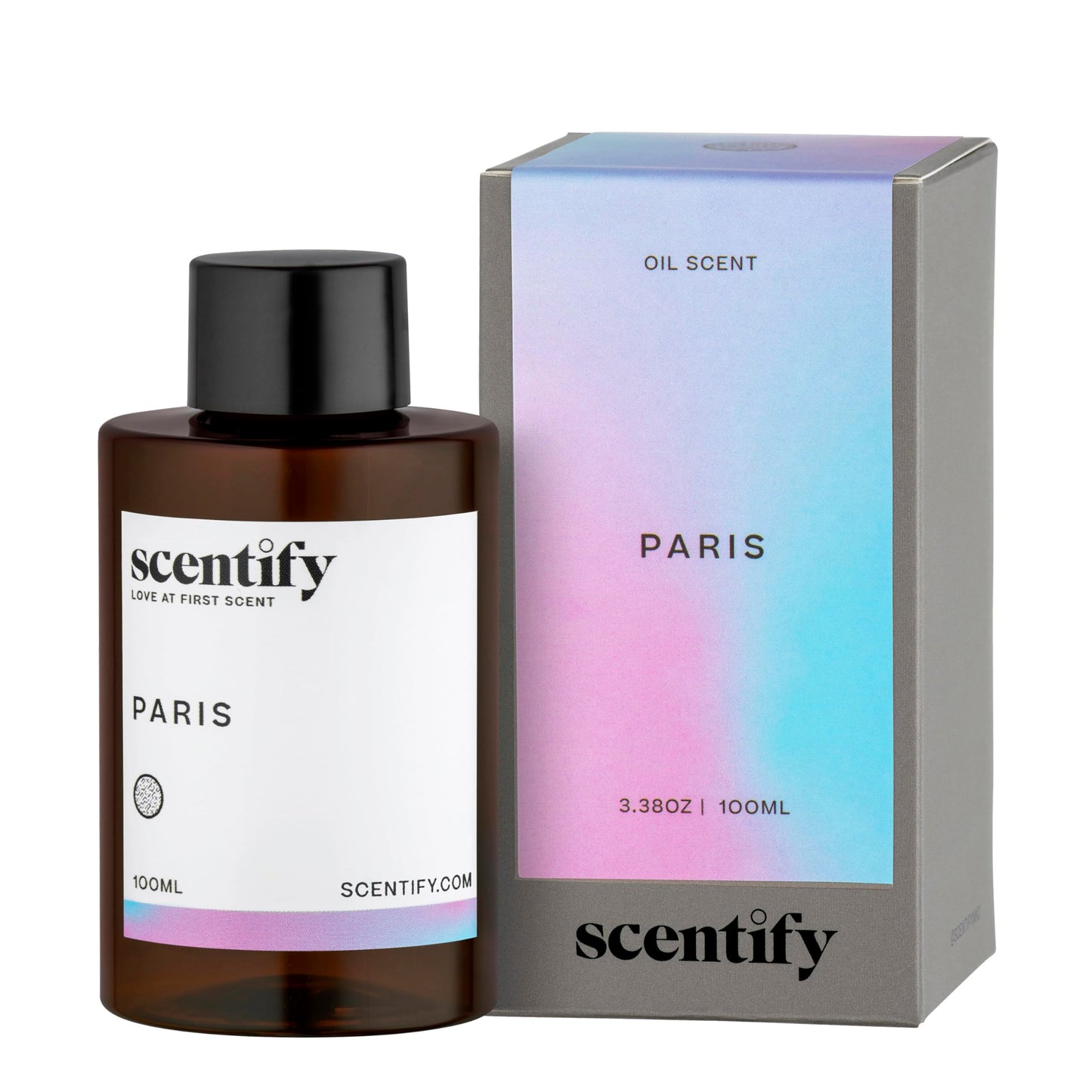 Scentify Paris Aroma Oil Refill Scent for Oil Diffusers - Berry, Floral, Amber, Powdery Scents - Luxurious Relaxing Aromatherapy Diffuser Fragrance 100ml, 3.38 oz