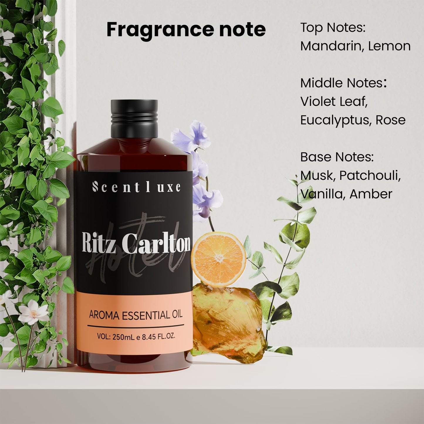 Scentluxe Ritz-Carlton Inspired Essential Oil – Orange & Musk 250mL Diffuser Oil