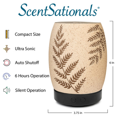ScentSationals Eclectic Diffuser – Aromatherapy & Humidifier for Home (Fern)