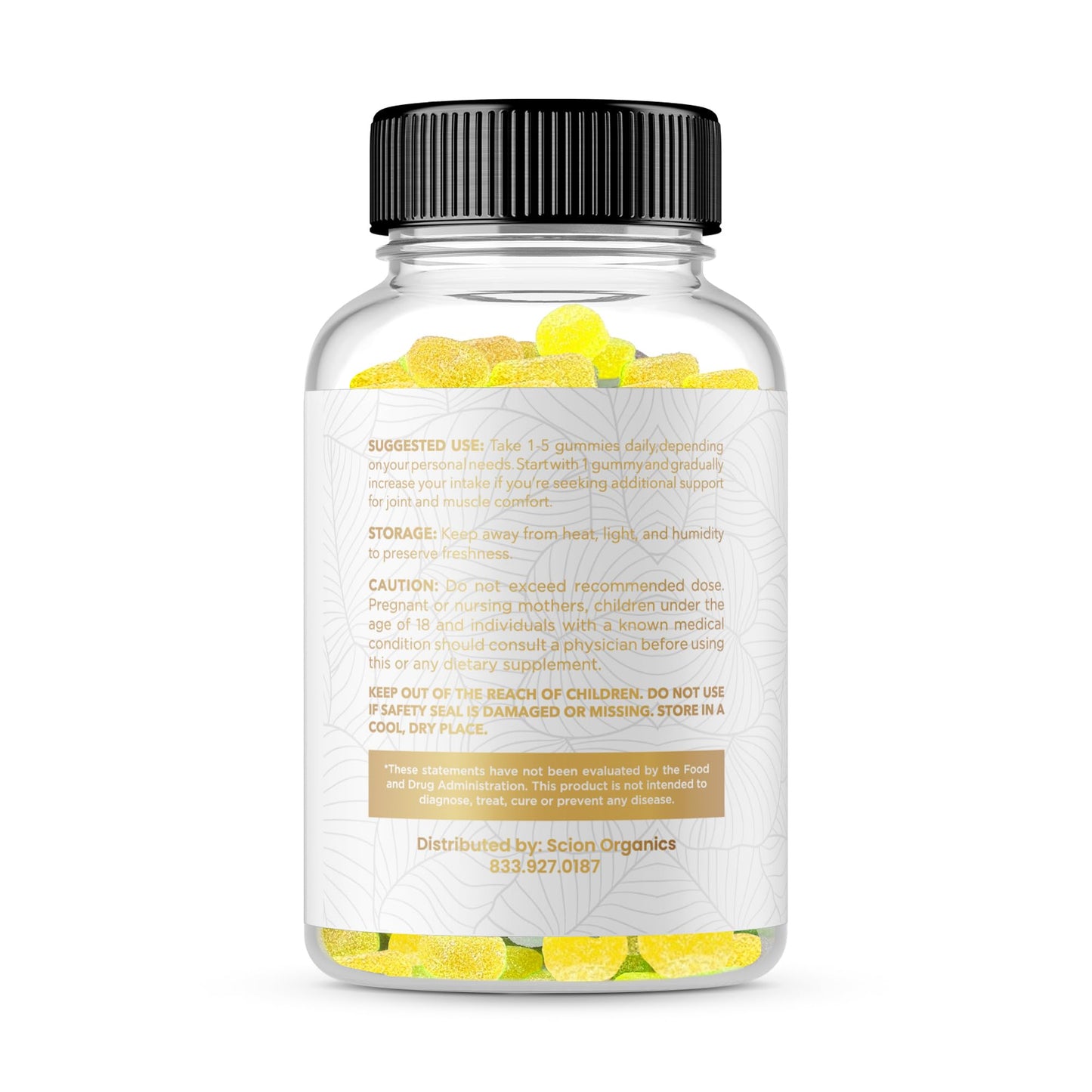 Scion Organics Hemp Gummies – Joint Health, Raspberry Flavor | 30 Gummies, 2 Pack