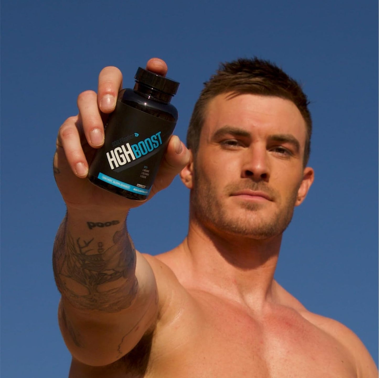 Sculpt Nation by V Shred: L-Arginine, Tribulus & Amino Acids for Energy, Performance & Vitality | 60 Gluten Free Capsules