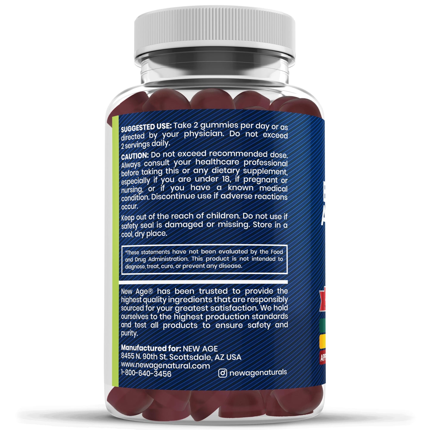 Sea Moss Gummies 10-in-1 - Black Seed, Ashwagandha, Turmeric, ACV & Manuka Honey – Vegan 120 Count