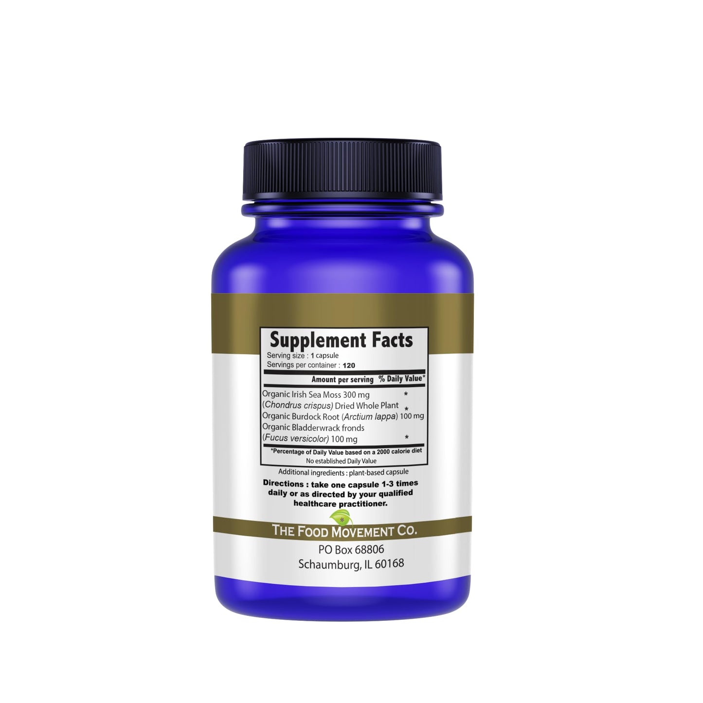 Sea Moss Master Formula with Burdock & Bladderwrack | Gut Health | The Food Movement Co.