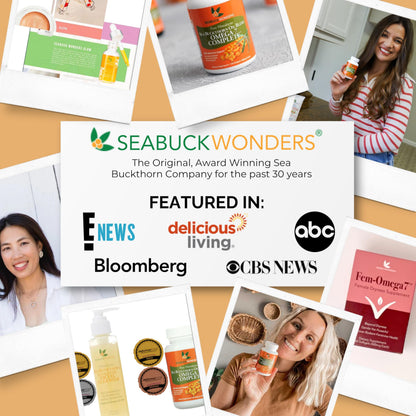 SeabuckWonders Organic Sea Buckthorn Oil Softgels – Omega-7, 120 Count, 1000mg