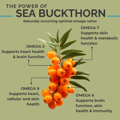 SeabuckWonders Organic Sea Buckthorn Oil Softgels – Omega-7, 120 Count, 1000mg