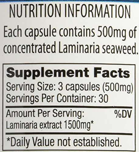 Seaweed Modifilan Capsules, 90 Count (Pack of 2) - Gluten-Free & Macrobiotic
