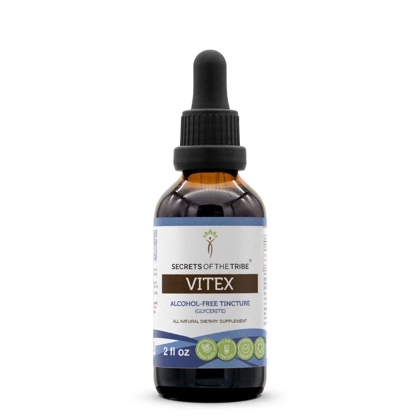 Secrets of the Tribe Vitex Tincture Alcohol-Free Extract – Chaste Tree (Vitex Agnus-Castus) 2 oz