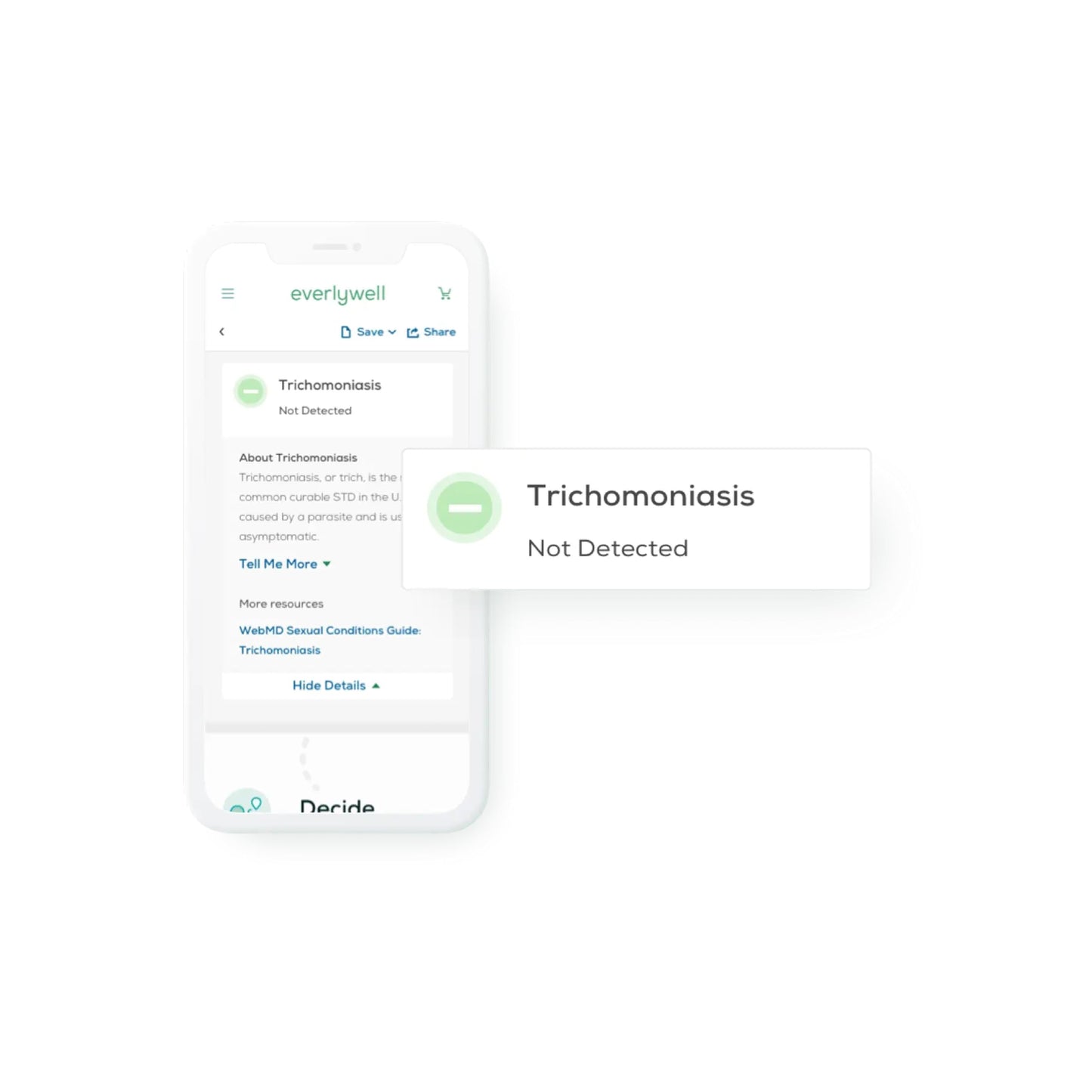 Everlywell Trichomoniasis Test - At-Home Kit | CLIA-Certified Lab Results in Days | Ages 18+