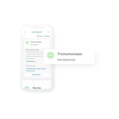 Everlywell Trichomoniasis Test - At-Home Kit | CLIA-Certified Lab Results in Days | Ages 18+
