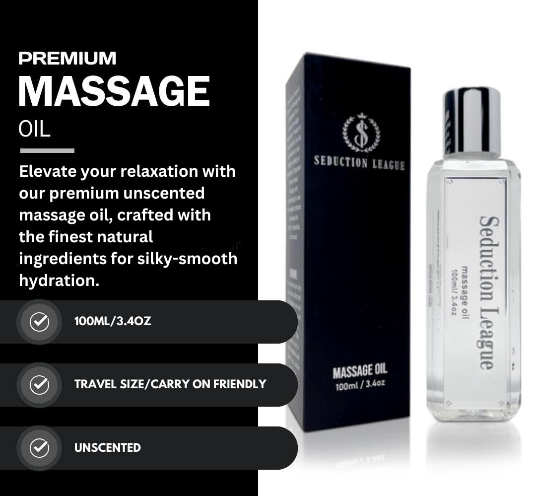 SEDUCTION LEAGUE Unscented Massage Oil 100ml – Smooth Glide