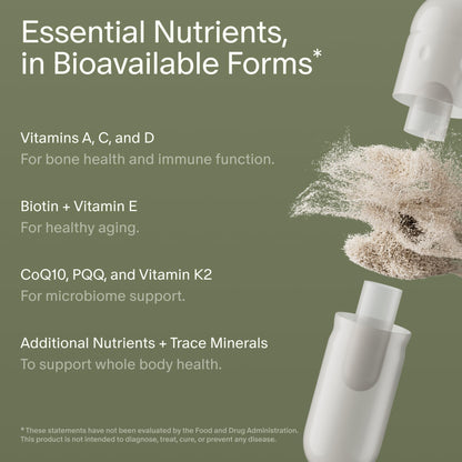 Seed DM-02 Daily Multivitamin – 100% DV Essentials for Immune, Bone, Hair & Nails (Vegan, 30-Day)