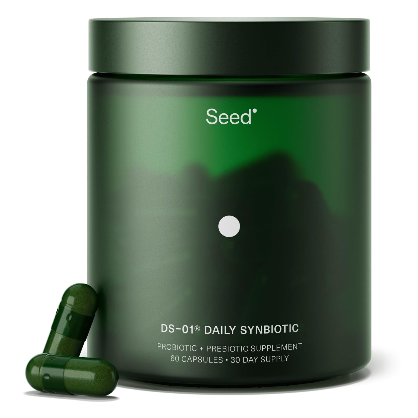Seed DS-01 Daily Synbiotic - 60 Capsules | Prebiotic + Probiotic for Digestive Health, Immune Support, Bloat Relief
