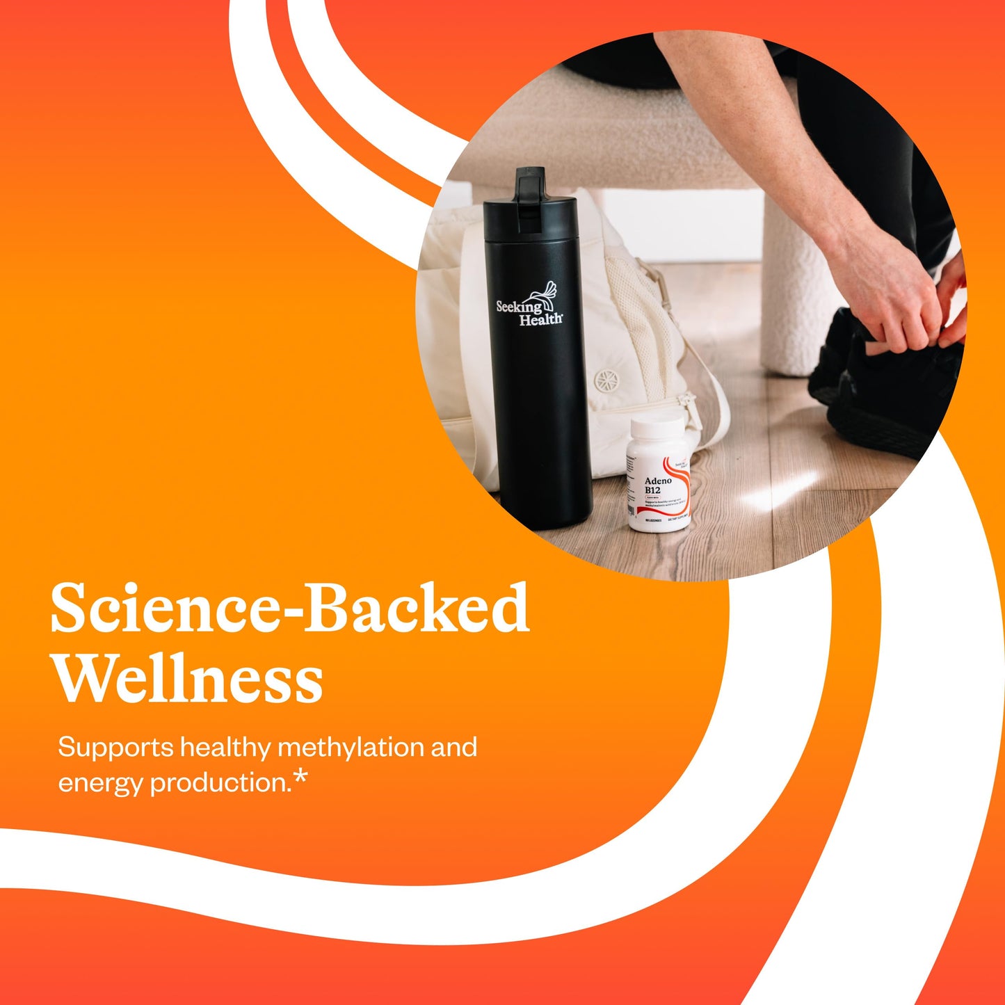 Seeking Health Adeno B12 - 3000 mcg Lozenges for Energy & Brain Health | Cherry Flavor