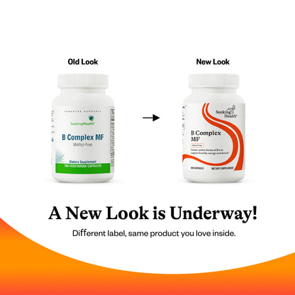 Seeking Health B Complex MF - B Complex with Folate & Folinic Acid (100 Caps)