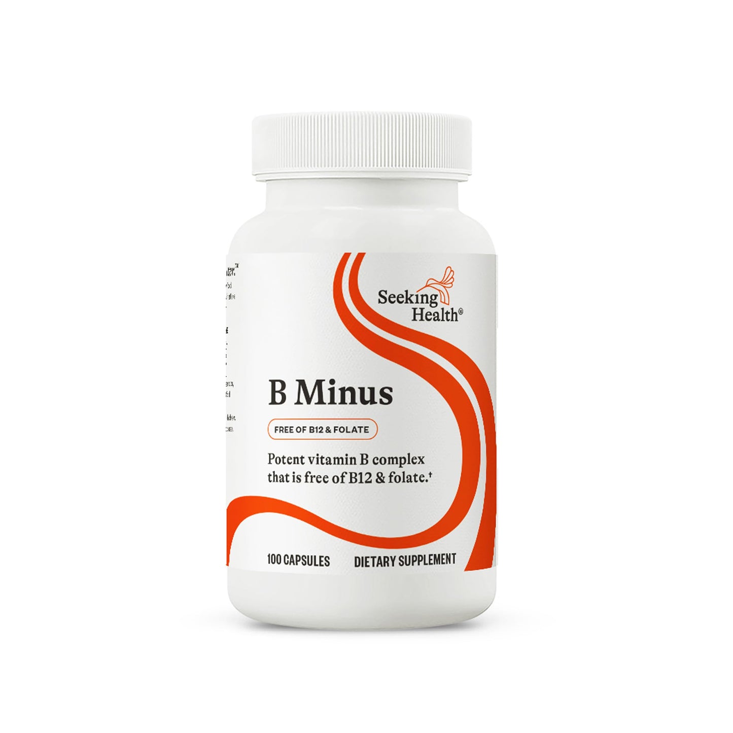 Seeking Health B-Minus – Complex Vitamin B-Blend with Biotin & Riboflavin | Brain Health & Energy | 100 Capsules
