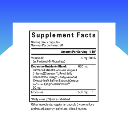 Seeking Health Dopamine Nutrients, Energy Support, Antioxidant Support, Vegetarian (60 Capsules)