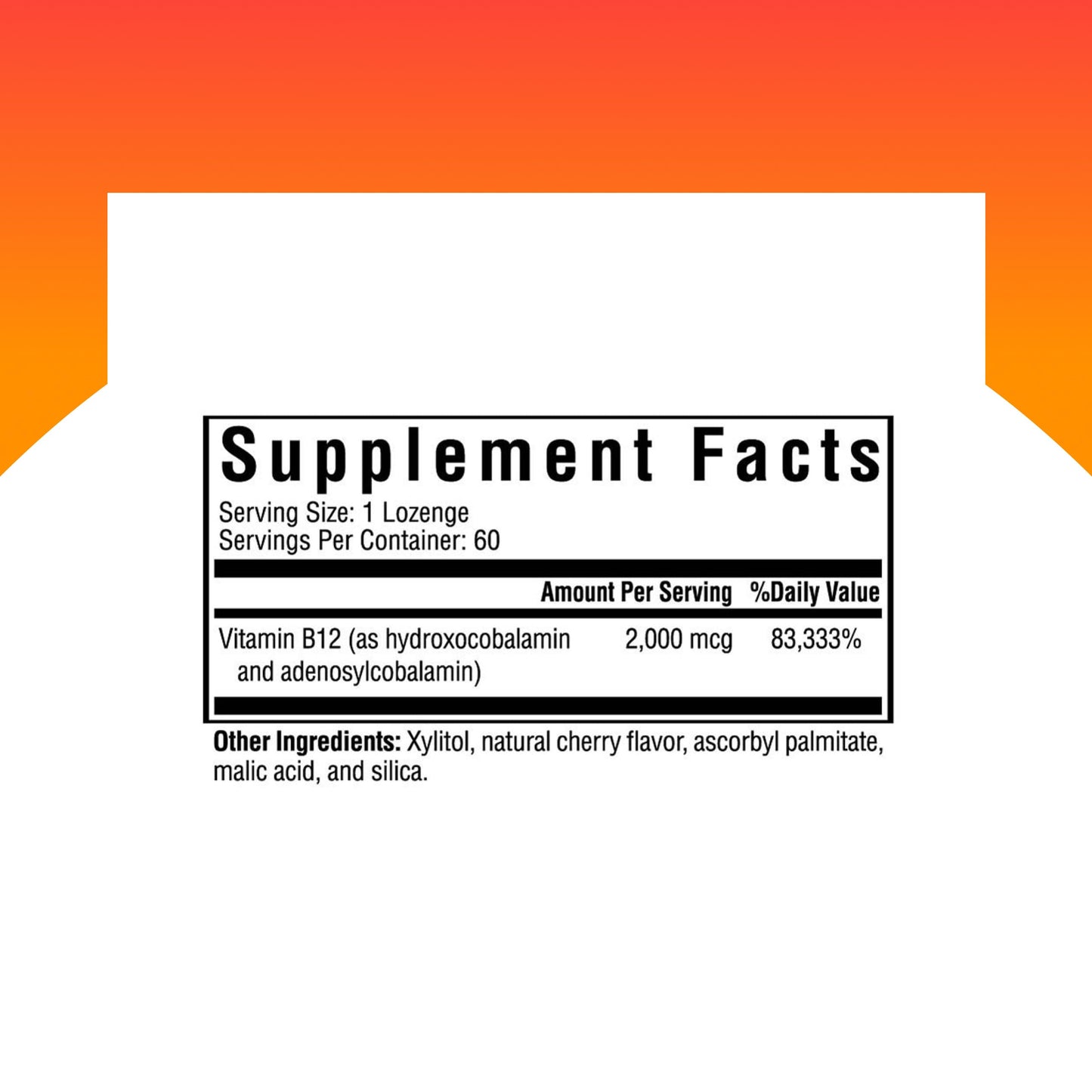 Seeking Health Hydroxo-Adeno B12 2000 mcg Methyl-Free – Energy, Focus, Methylation Support, Detox | Vegan, Vegetarian (60 Lozenges)