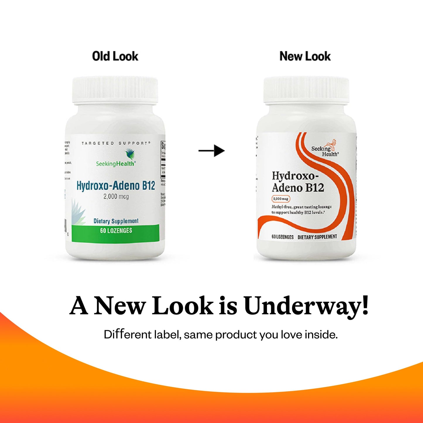 Seeking Health Hydroxo-Adeno B12 2000 mcg Methyl-Free – Energy, Focus, Methylation Support, Detox | Vegan, Vegetarian (60 Lozenges)