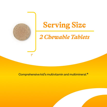 Seeking Health Kids Multivitamin Chewable – L-5-MTHF L-Methylfolate, B12, Vitamin A, Zinc | Vegetarian, 60 Chewable Tablets