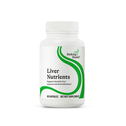 Seeking Health Liver Nutrients – Glutathione Support with Milk Thistle, Alpha-Lipoic Acid & NAC – 60 Capsules